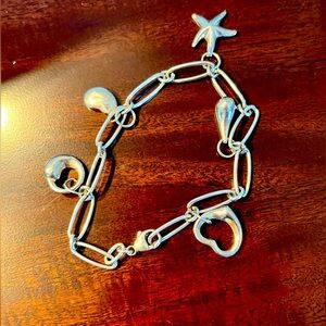 Sterling Silver Elsa Peretti Charm Bracelet